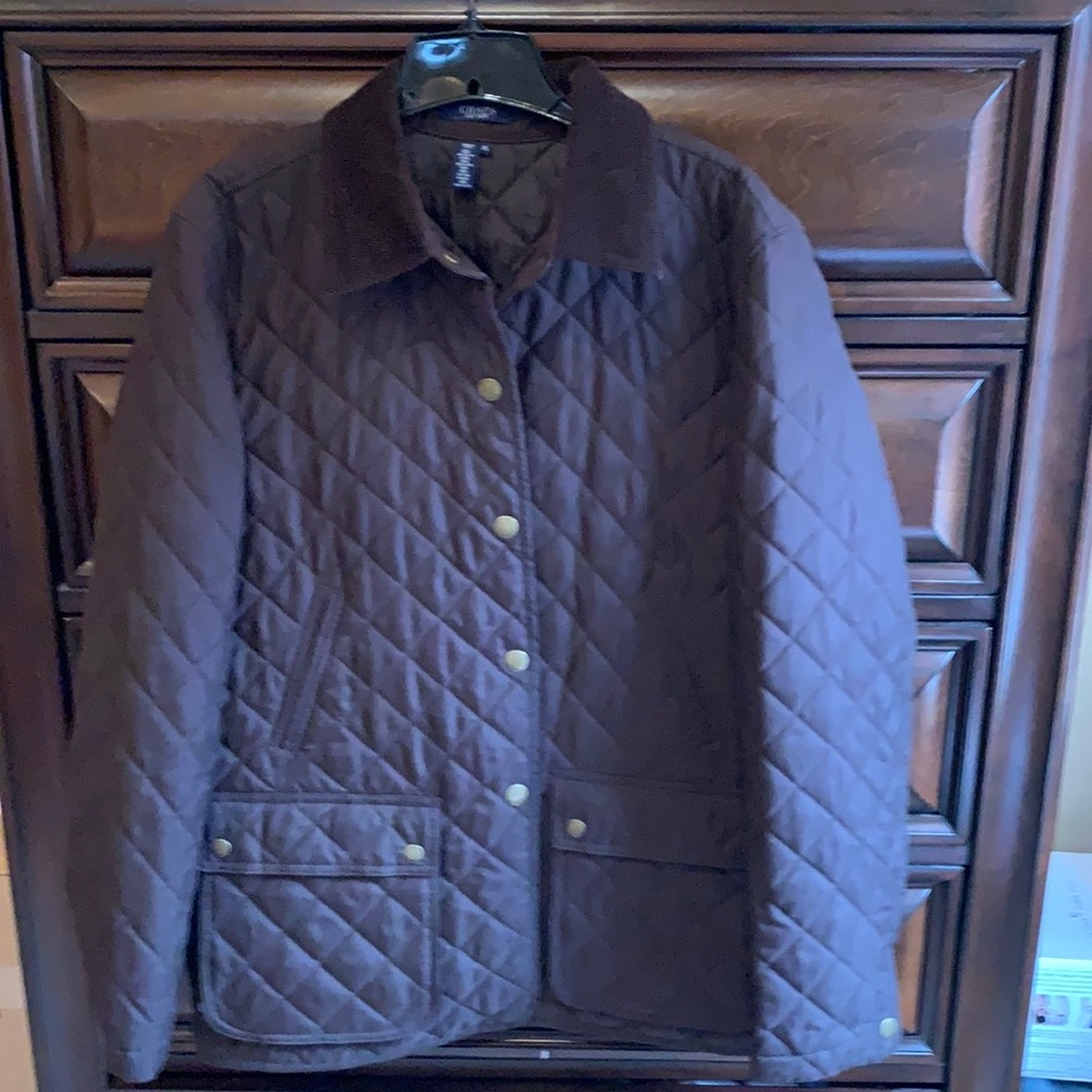 Chaps Brown Quilted Jacket